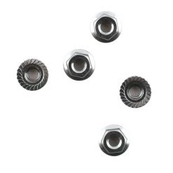 Mugen Seiki Aluminum 4mm Flange Nut (5) (MTX4)