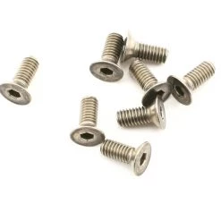 Mugen Seiki 4x10mm Titanium SJG Flat Head Screws (8)
