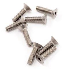 Mugen Seiki 4x15mm SJG Titanium Flat Head Screw (8)