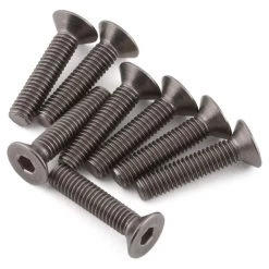 Mugen Seiki 3x14mm Titanium Flat Head Hex Screw (8)