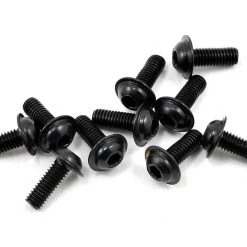 Mugen Seiki 3x8mm SJG Flanged Button Head Hex Screw (10)