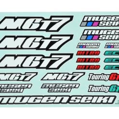 Mugen Seiki MGT7 / MGT7E Decal Sheet